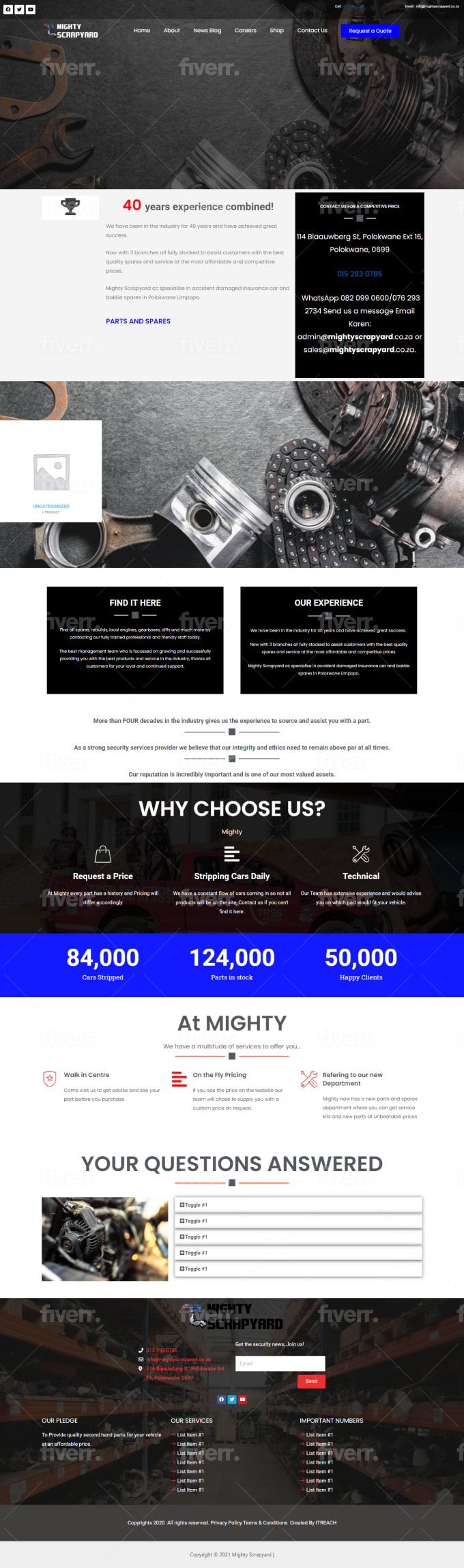 Build custom wordpress website by Danyalkb Fiverr